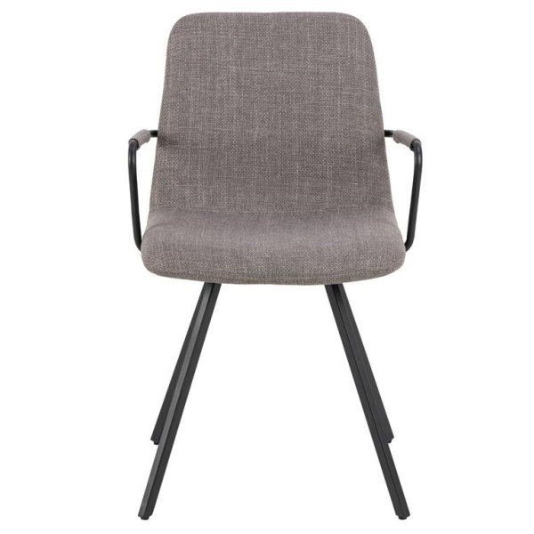 Krzesło z podłokietnikami Selina szary ciemny - ACTONA